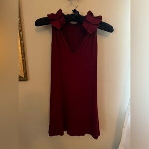 The limited Burgundy Sleeveless Summer Top Size S